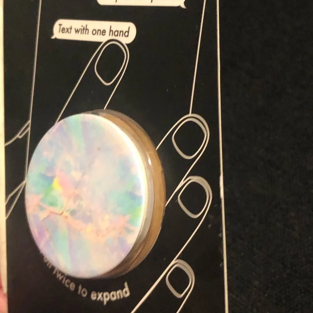 PopSocket Iridescent Opal Phone Grip & Stand - White Multicolor